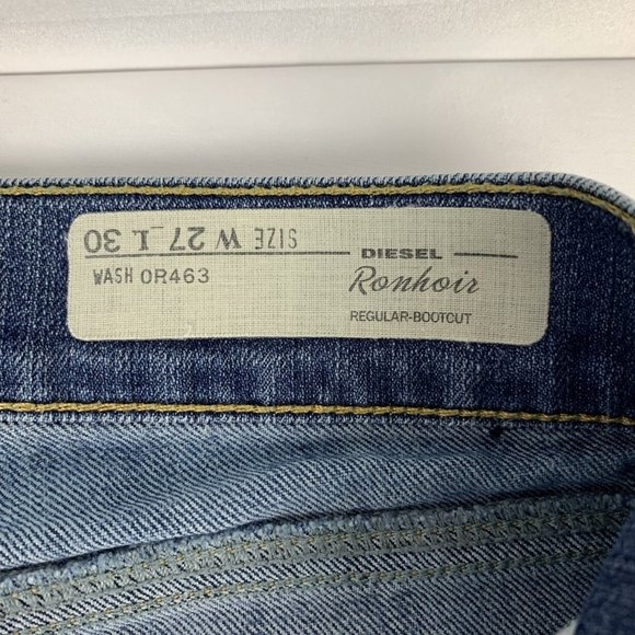Diesel Ronhoir Regular Boot Cut Denim Jeans 27 - Picture 4 of 9